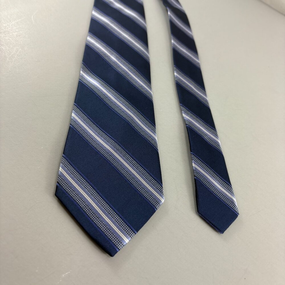 Michael Kors Blue Striped Men's Tie 3 1/2" x 62"